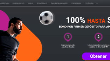 Codigo promocional Tonybet y bono de bienvenida disponible en Perú