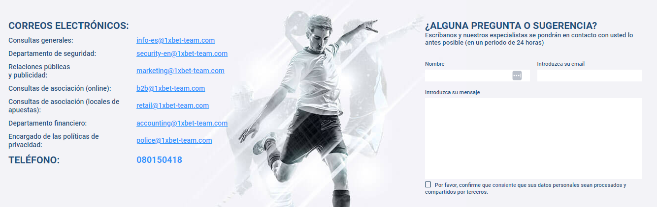 1xbet servicio al cliente